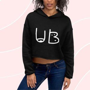 The "Underbelly " Crop Yoga Hoodie, size Medium